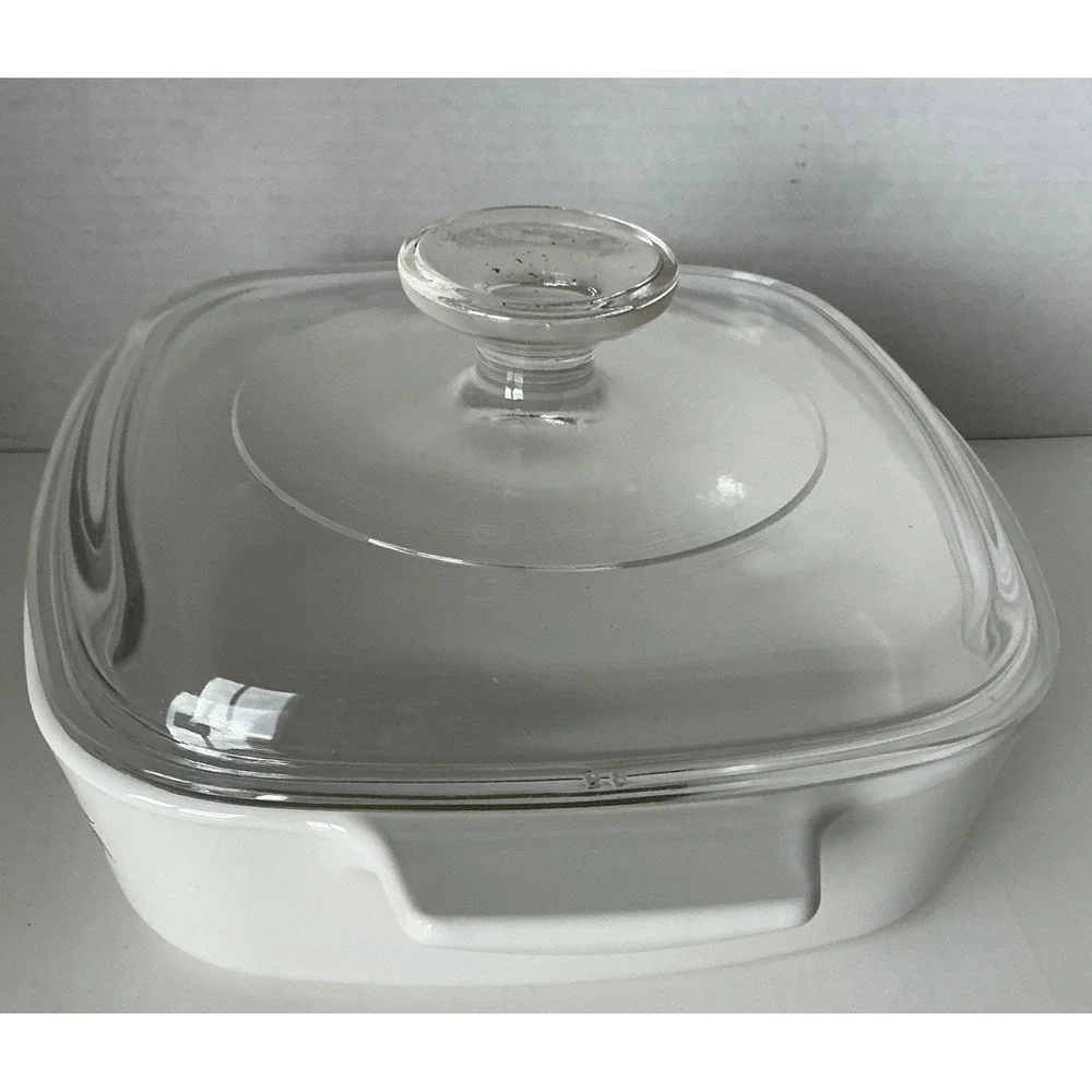 Corning Ware Vintage Spice of Life L'Echalote Casserole Dish 1 Quart A-1-B Lid